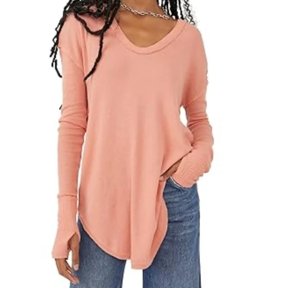 Free People We the Free Colby Long Sleeve Top MEDIUM NEW!